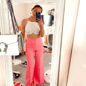 Urban Outfitters Pink Flare Pants